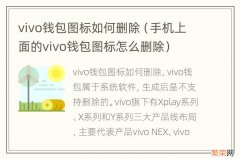 手机上面的vivo钱包图标怎么删除 vivo钱包图标如何删除