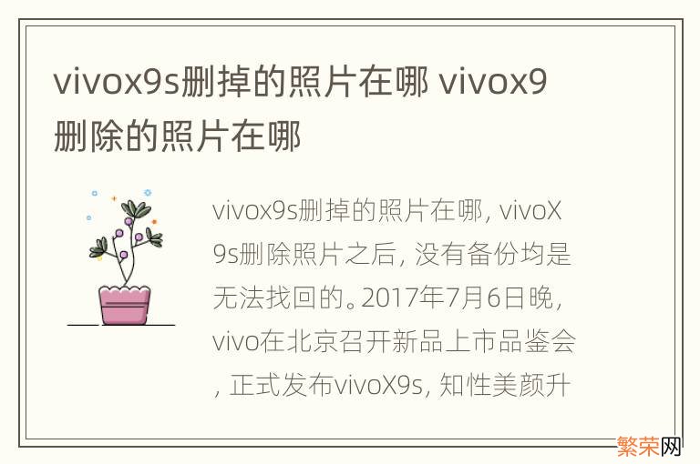 vivox9s删掉的照片在哪 vivox9删除的照片在哪