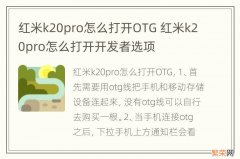 红米k20pro怎么打开OTG 红米k20pro怎么打开开发者选项