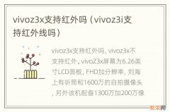 vivoz3i支持红外线吗 vivoz3x支持红外吗