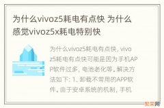 为什么vivoz5耗电有点快 为什么感觉vivoz5x耗电特别快