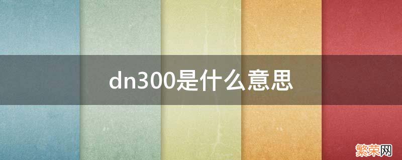 排水管dn300是什么意思 dn300是什么意思