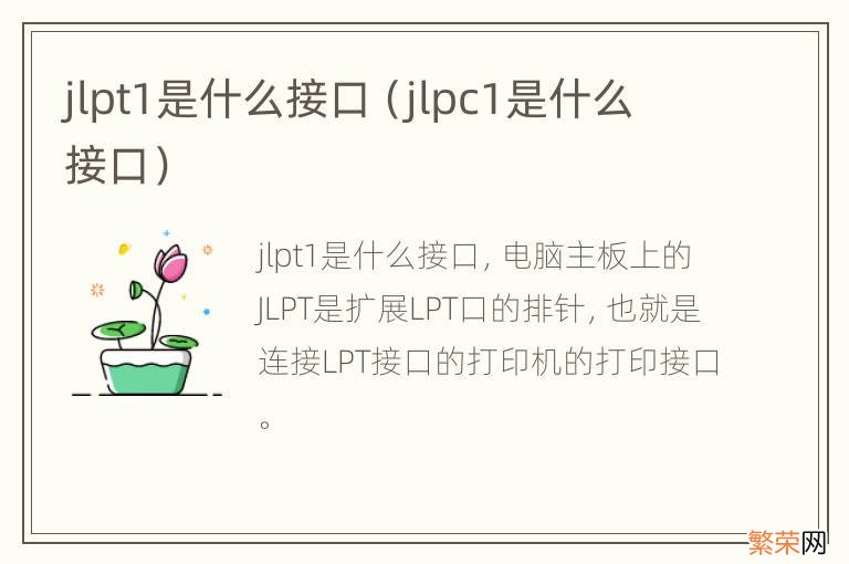 jlpc1是什么接口 jlpt1是什么接口