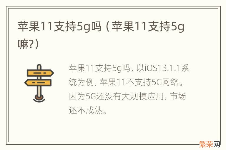 苹果11支持5g嘛? 苹果11支持5g吗