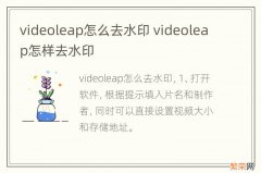 videoleap怎么去水印 videoleap怎样去水印