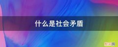 什么是社会矛盾的调节器 什么是社会矛盾