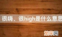 high是什么意思 很high是什么意思