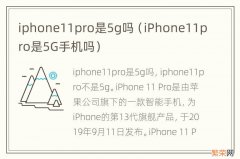 iPhone11pro是5G手机吗 iphone11pro是5g吗