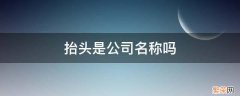 发票抬头是公司名称吗 抬头是公司名称吗