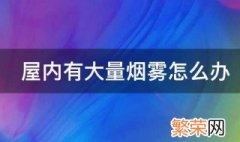 屋内有大量烟雾怎么办 屋内有大量烟雾怎么办视频