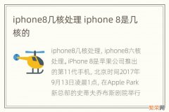 iphone8几核处理 iphone 8是几核的