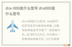 dra-tl00是什么型号 dratl00是什么型号