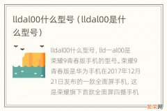 lldal00是什么型号 lldal00什么型号