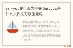 servyou是什么文件夹 Servyou是什么文件夹可以删除吗