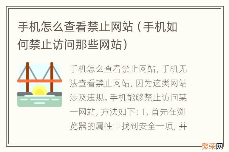 手机如何禁止访问那些网站 手机怎么查看禁止网站