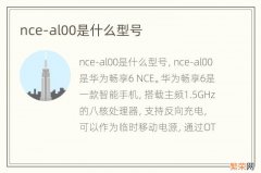 nce-al00是什么型号