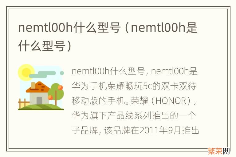 nemtl00h是什么型号 nemtl00h什么型号