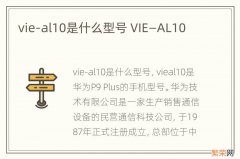 vie-al10是什么型号 VIE—AL10
