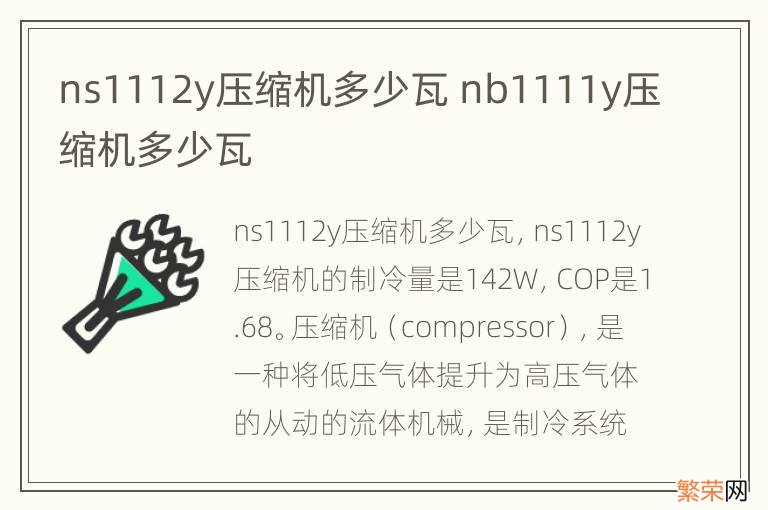 ns1112y压缩机多少瓦 nb1111y压缩机多少瓦