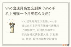 vivo手机上出现一个月亮怎么关闭 vivo出现月亮怎么删除