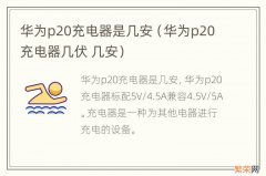 华为p20充电器几伏 几安 华为p20充电器是几安