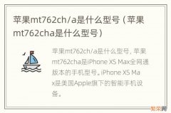 苹果mt762cha是什么型号 苹果mt762ch/a是什么型号
