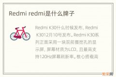 Redmi redmi是什么牌子