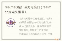 realmeq充电头型号 realmeQ是什么充电接口