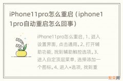 iphone11pro自动重启怎么回事 iPhone11pro怎么重启