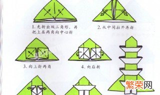 折纸塔的制作方法 多层纸塔的折法