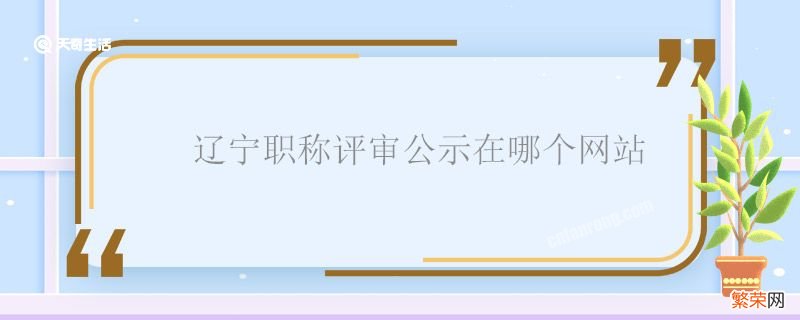 辽宁职称评审公示在哪个网站 辽宁职称评审公示在哪
