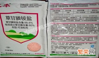 草甘膦的用法与用量 草甘膦的用法与用量比例