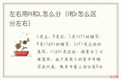 l和r怎么区分左右 左右用R和L怎么分