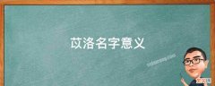 洛苡名字打分 苡洛名字意义