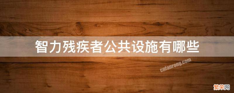 对智力残疾者有什么公共设施和关怀行动 智力残疾者公共设施有哪些