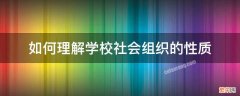 如何理解学校社会组织的性质 学校社会组织的意义