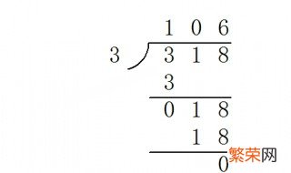 318÷3的竖式怎么列 318÷3的竖式怎么列图片