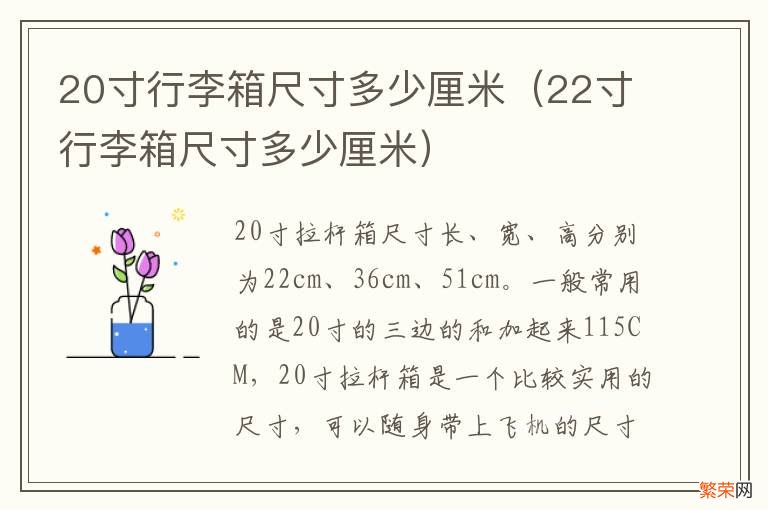 22寸行李箱尺寸多少厘米 20寸行李箱尺寸多少厘米