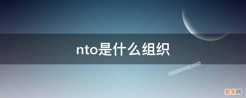 NTO什么的缩写 nto是什么组织