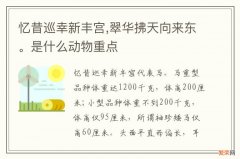 忆昔巡幸新丰宫,翠华拂天向来东。是什么动物重点