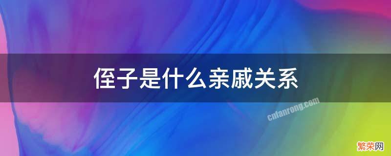 侄子是哪边的亲戚 侄子是什么亲戚关系