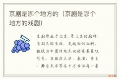 京剧是哪个地方的戏剧 京剧是哪个地方的