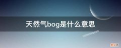 天然气bog是什么意思 液化天然气bog是什么意思中文