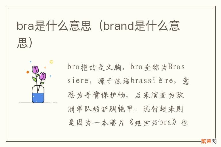 brand是什么意思 bra是什么意思