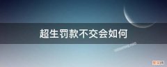 超生罚款不交会如何 超生没钱交罚款一般的都是怎么处理的