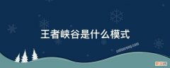 王者显示王者峡谷是什么模式 王者峡谷是什么模式