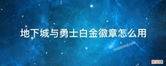 地下城与勇士白金徽章怎么获得 地下城与勇士白金徽章怎么用