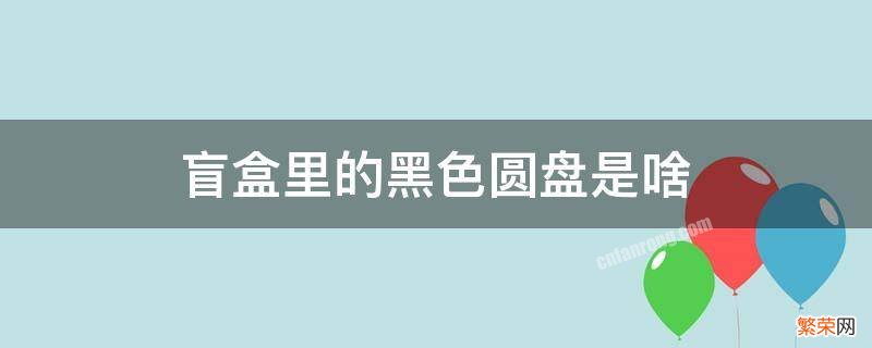 盲盒里的黑色圆盘是啥 盲盒中的小圆盘是什么