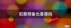 犯罪预备也是构成犯罪吗 犯罪预备也是罪吗