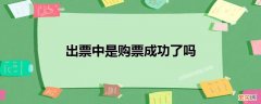 购票需要注意什么 出票中是购票成功了吗